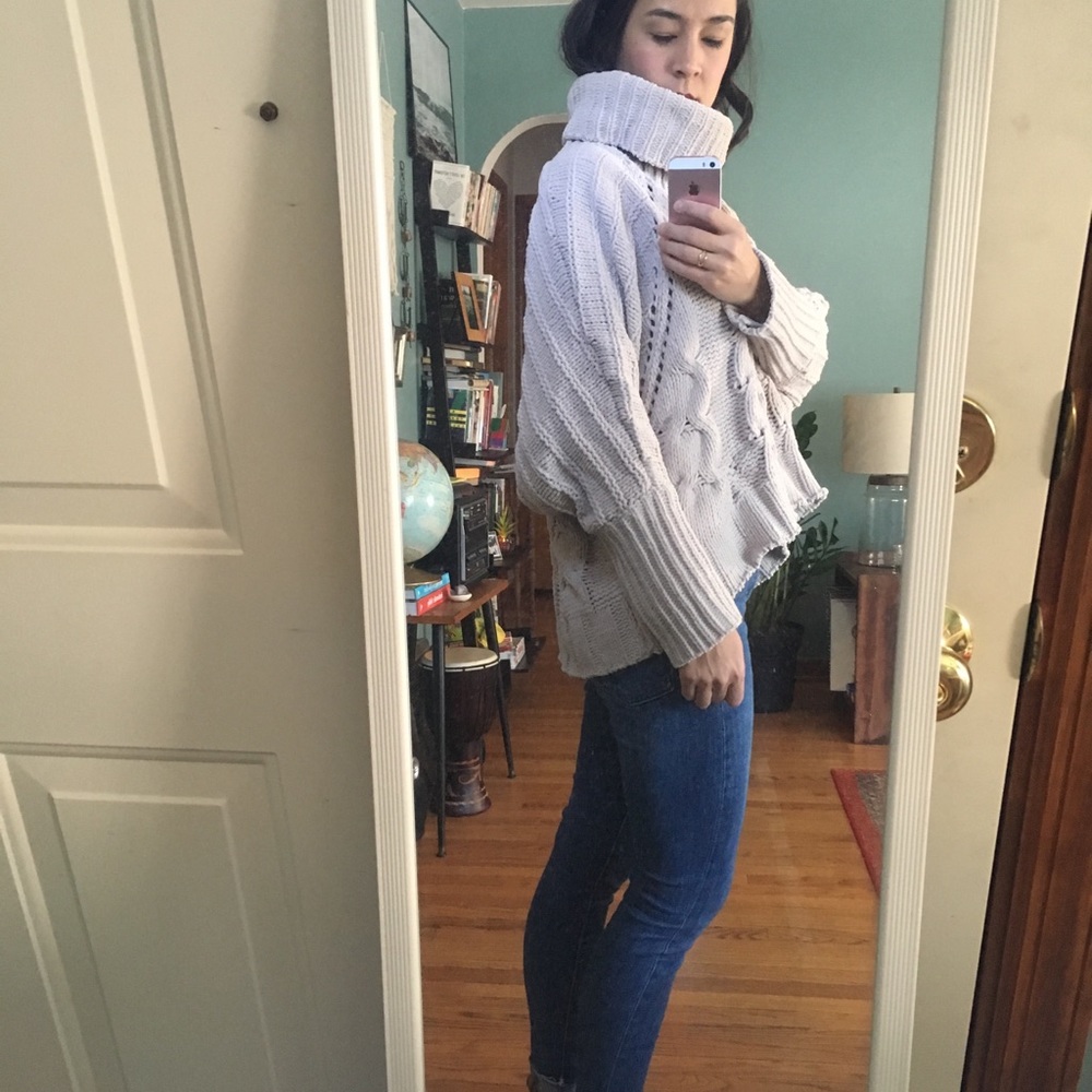 Choies Hi Lo Chunky Knit Sweater